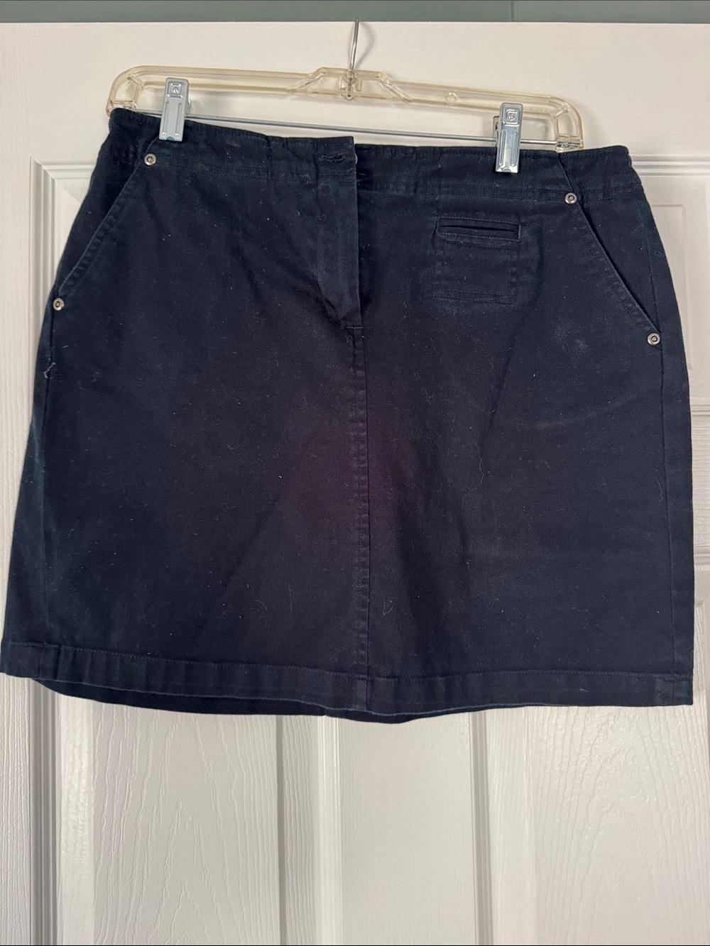 Larry Levine Black Casual A-Line Skort